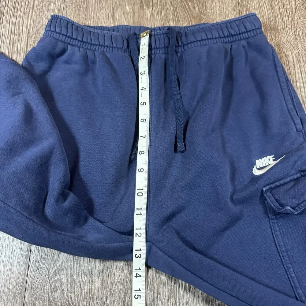 Nike Joggers Mens Small Sportswear Club Fleece Cargo Blue CD3129-410